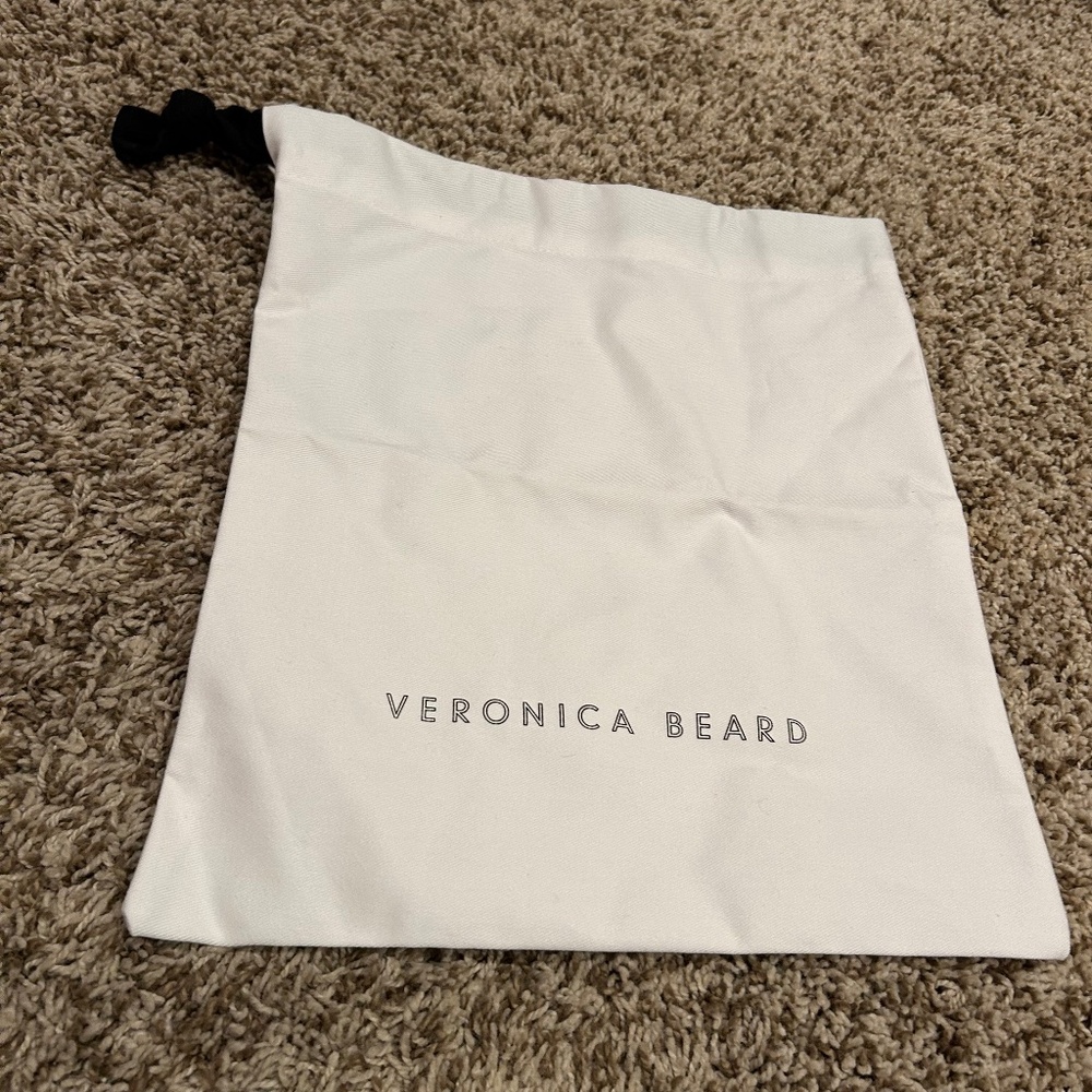 Veronica Beard Logo Dust Bag / Storage Pouch – White
